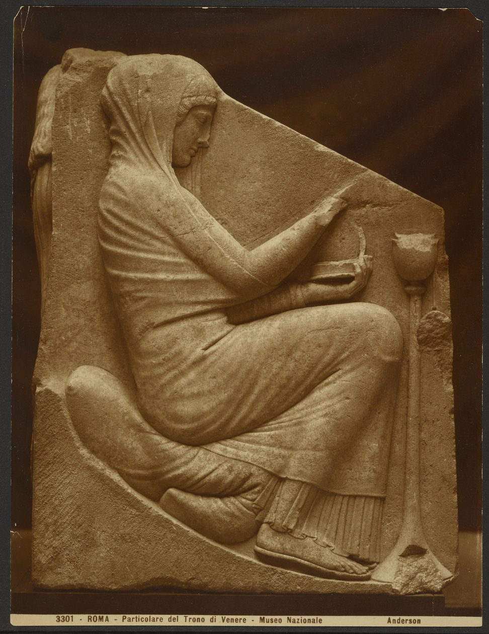 Dettaglio, Trono di Venere, Museo Nazionale da James Anderson