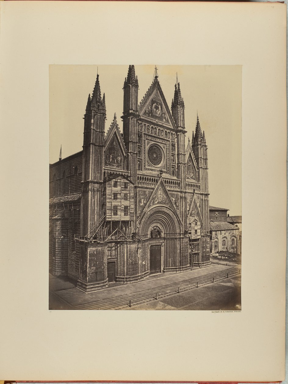 La facciata del Duomo di Orvieto da James Anderson