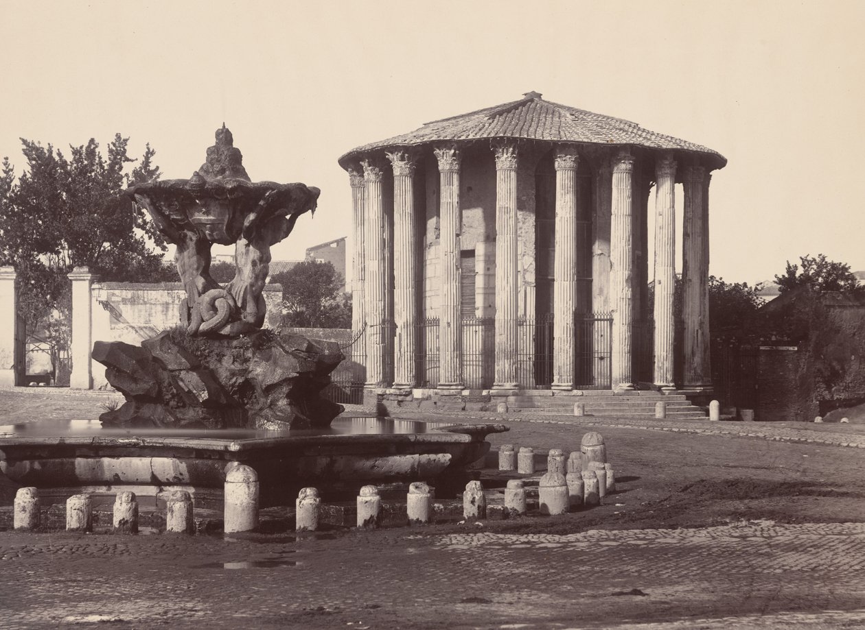 Tempio di Vesta e Fontana, Roma da James Anderson