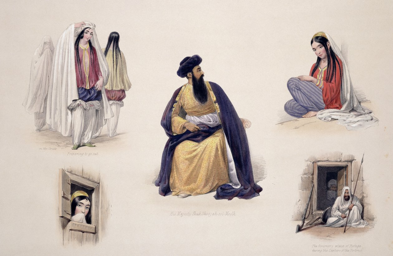 Ritratto di Sua Maestà Shah-Soojah-Ool-Moolk (1780-1842), da 