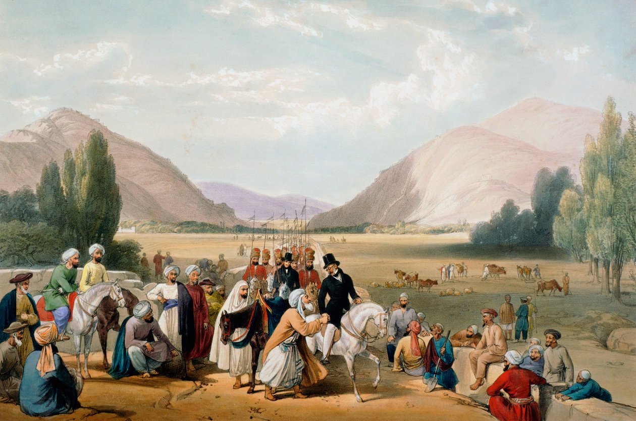 Resa di Dost Mohammad Khan, Kabul, Prima Guerra Anglo-Afghana, 1838-1842 da James Atkinson