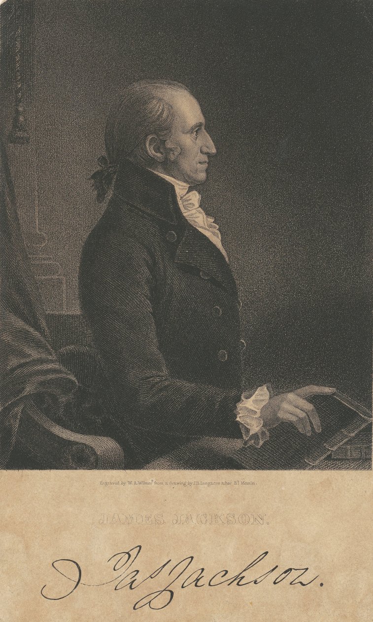 James Jackson da James B. Longacre, after Charles Balthazar Julien Févret de Saint Mémin, William A. Wilmer engraver
