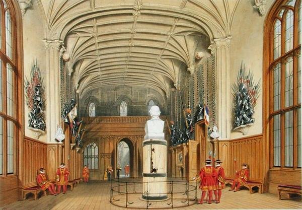La Camera della Guardia, Castello di Windsor da James Baker (after) Pyne