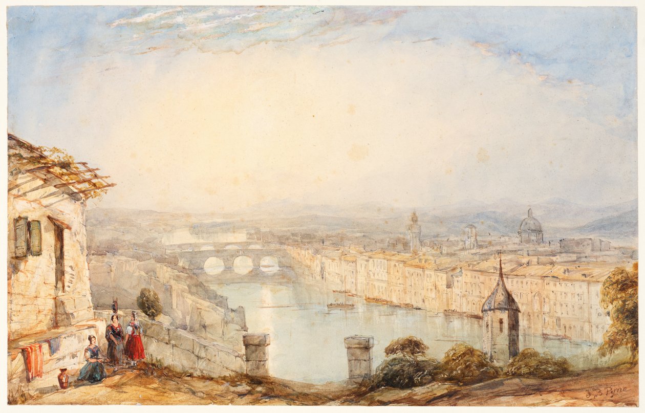 Veduta di Firenze da James Baker Pyne