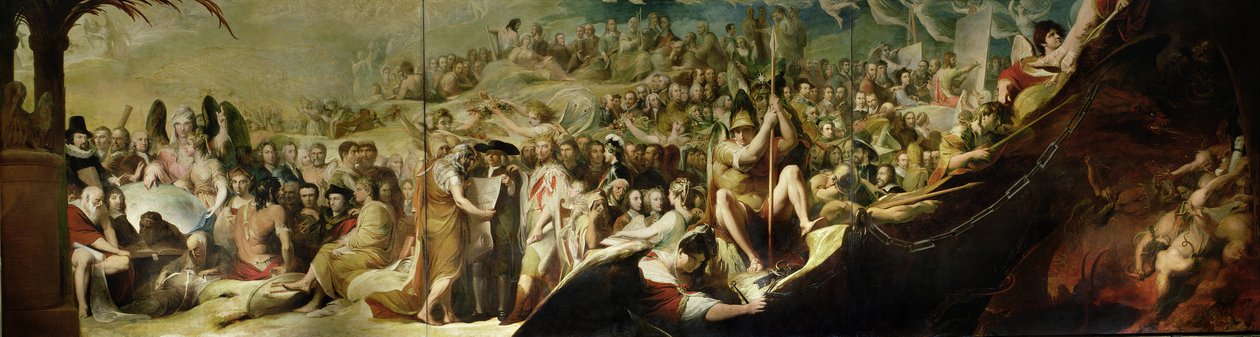 Elysium, o lo stato di retribuzione finale, sesto della serie Il progresso della cultura e della conoscenza umana, c.1777-84 da James Barry