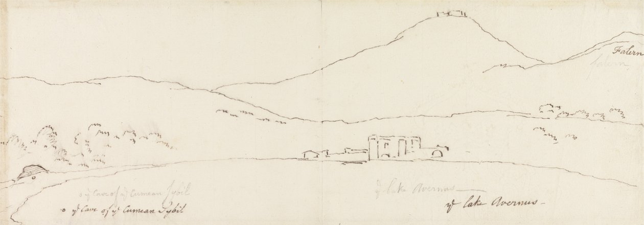 La grotta della Sibilla Cumea sulle rive del lago d