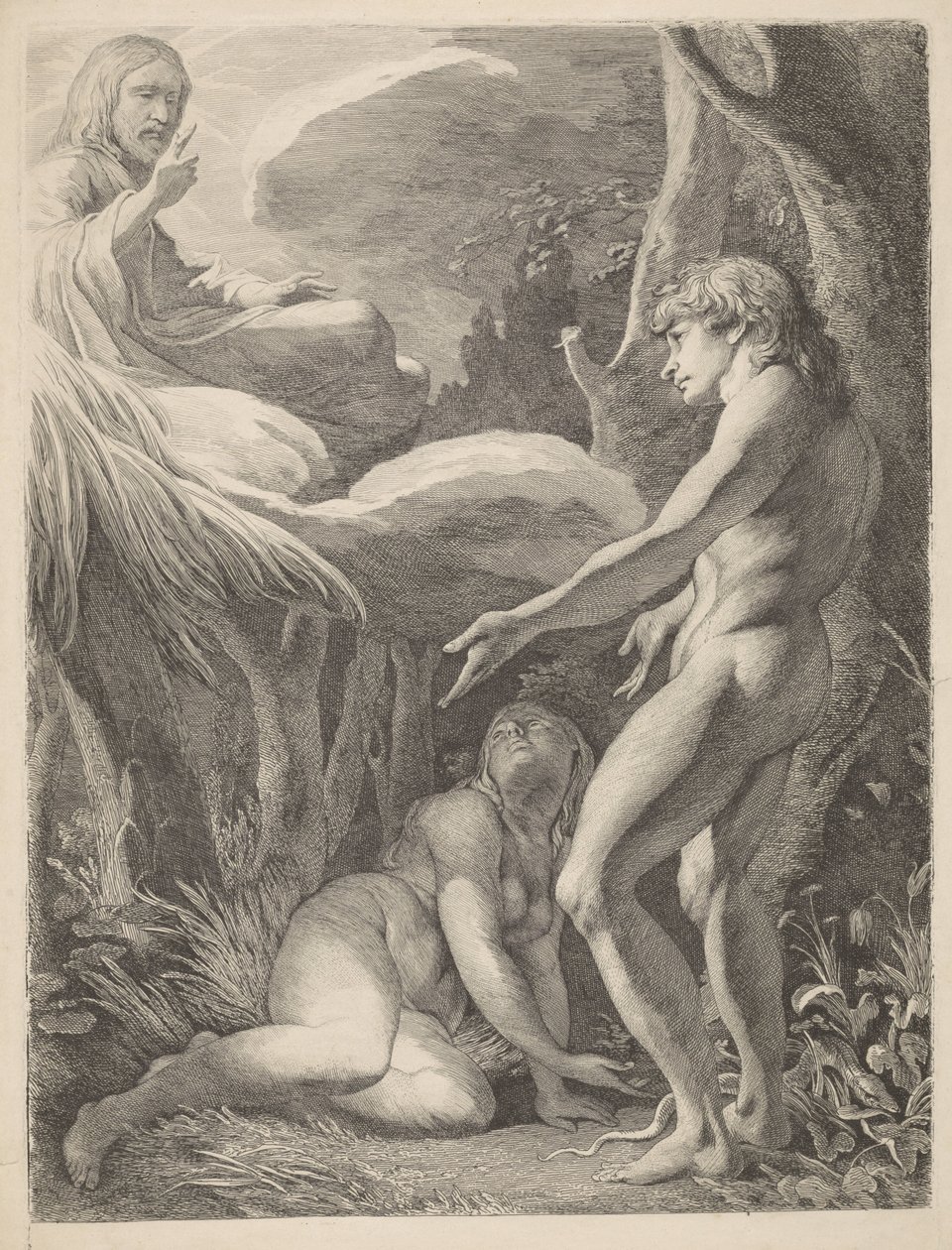 La scoperta di Adamo ed Eva da James Barry