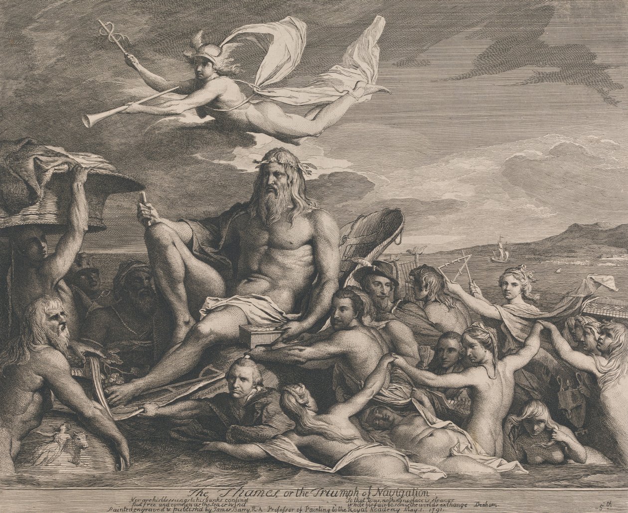 Il Tamigi o il trionfo della navigazione (Progetti per la Grande Sala della Società per l