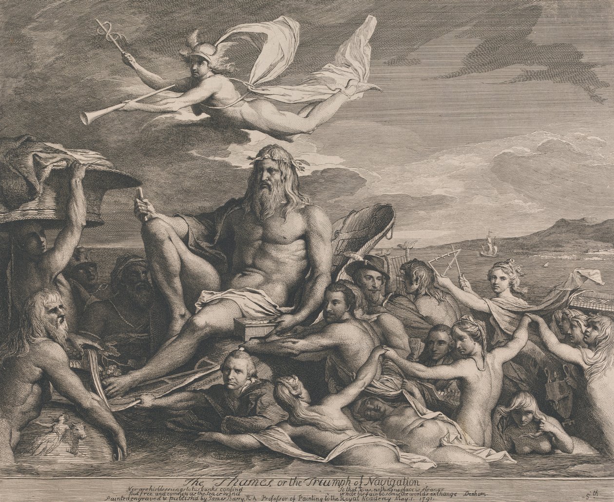 Il Tamigi o il trionfo della navigazione (Progetti per la Grande Sala della Società per l