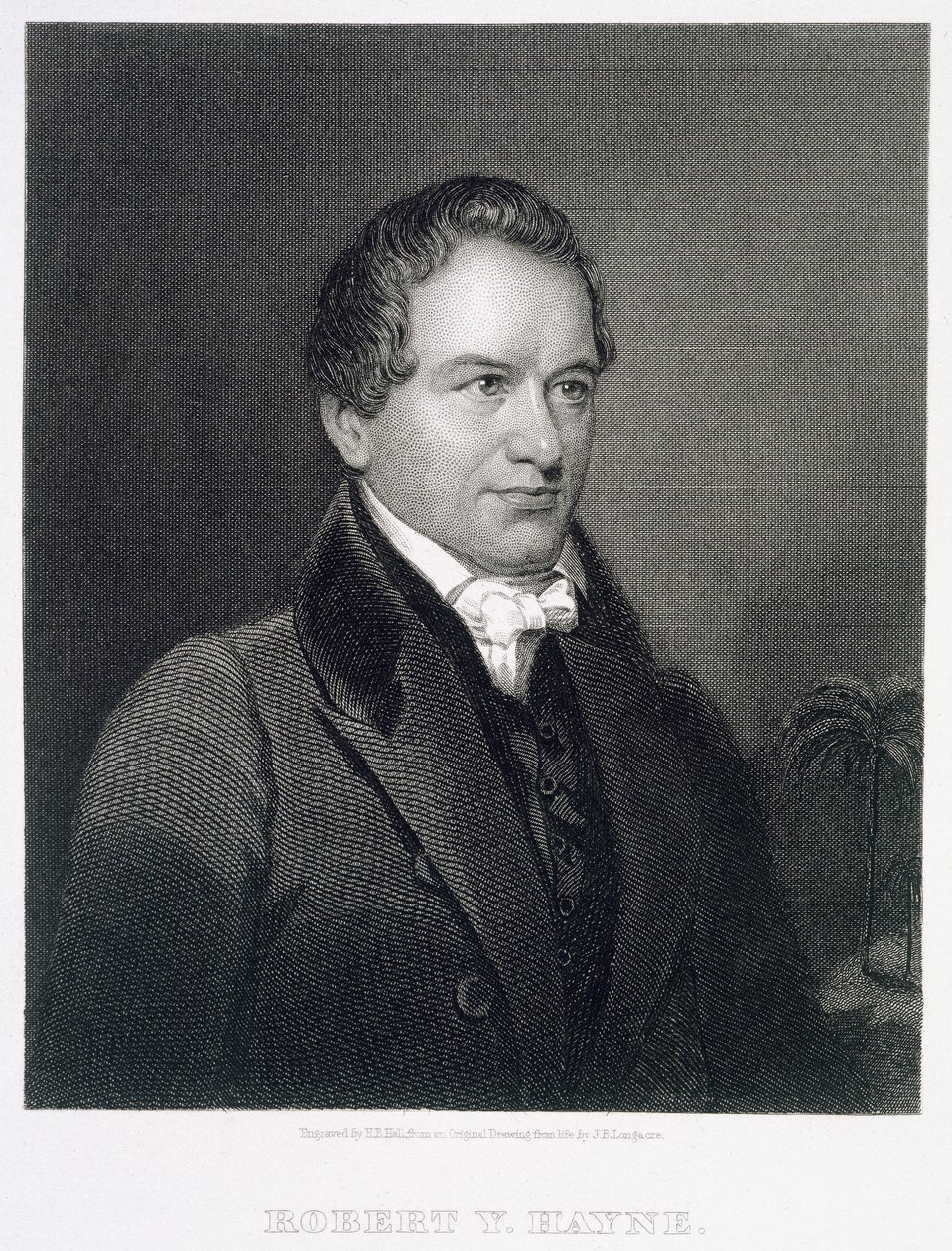 Robert Young Hayne (1791-1841) inciso da Henry Bryan Hall (1808-84) da James Barton Longacre