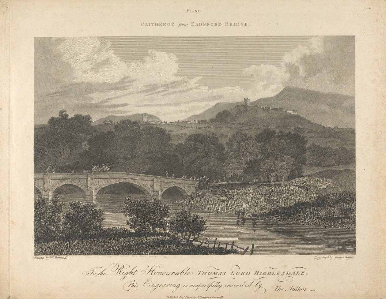 Clitheros dal ponte di Eadsford da James Basire