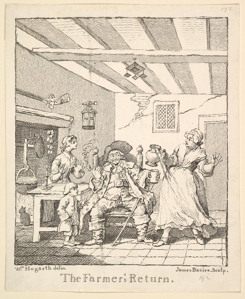 Frontespizio a Il ritorno dei contadini, marzo 1762 da James Basire I