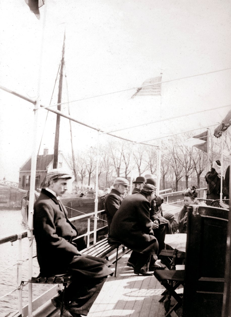 Passeggeri in barca, Broek, Paesi Bassi, 1898 da James Batkin