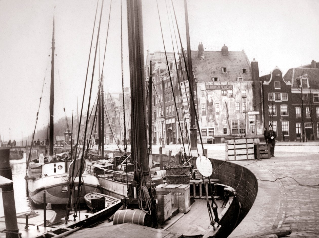 Barche sul canale, Rotterdam da James Batkin