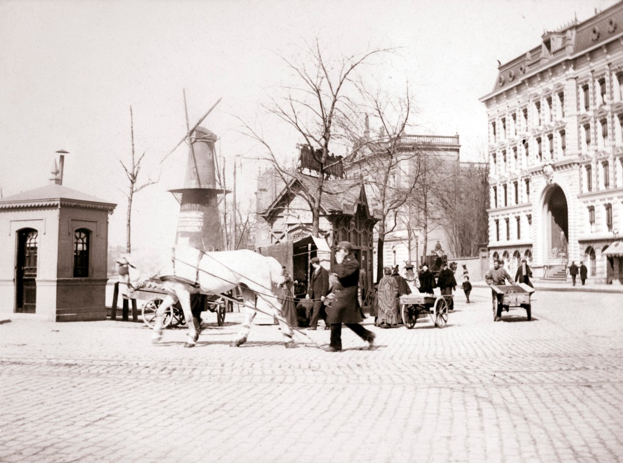 Uomo con cavallo, Rotterdam, 1898 da James Batkin