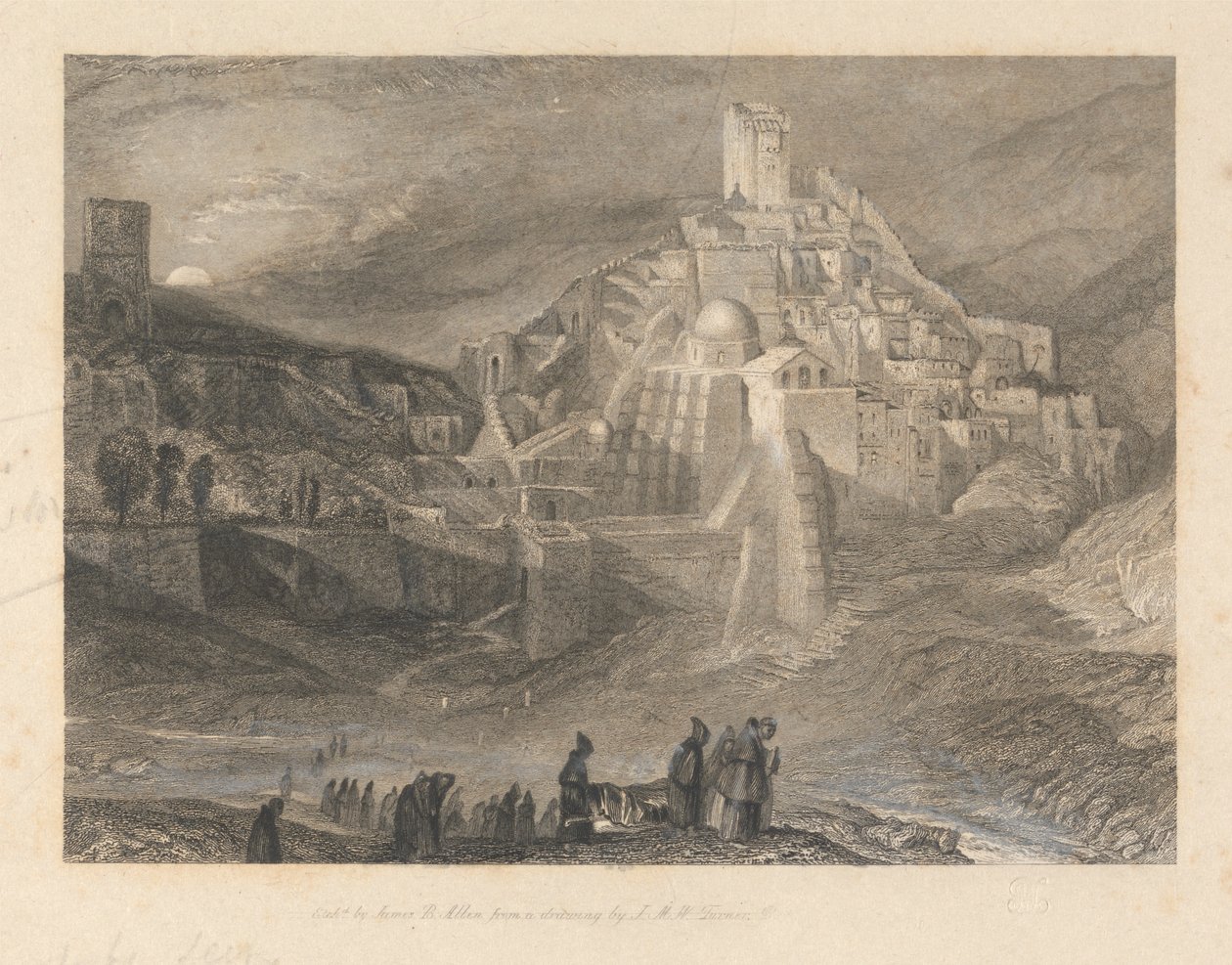 Santa Sabas e il Torrente Kidron da James Baylis Allen
