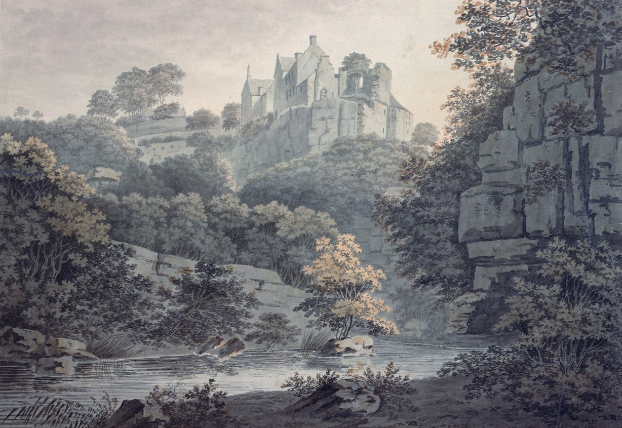 Castello di Hawthornden vicino a Edimburgo da James Bourne