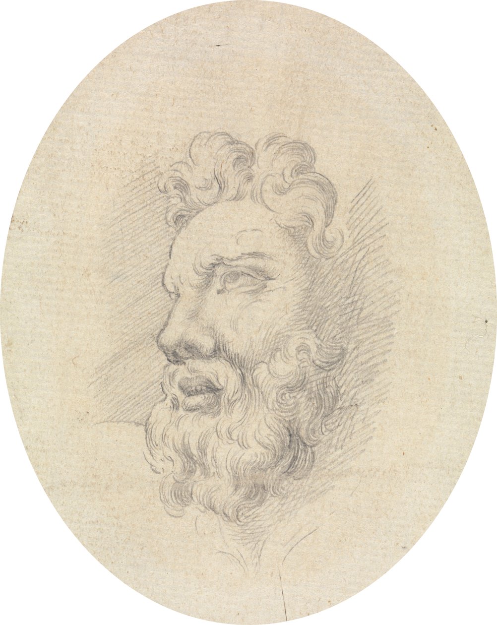 Testa di un uomo barbuto da James Bruce