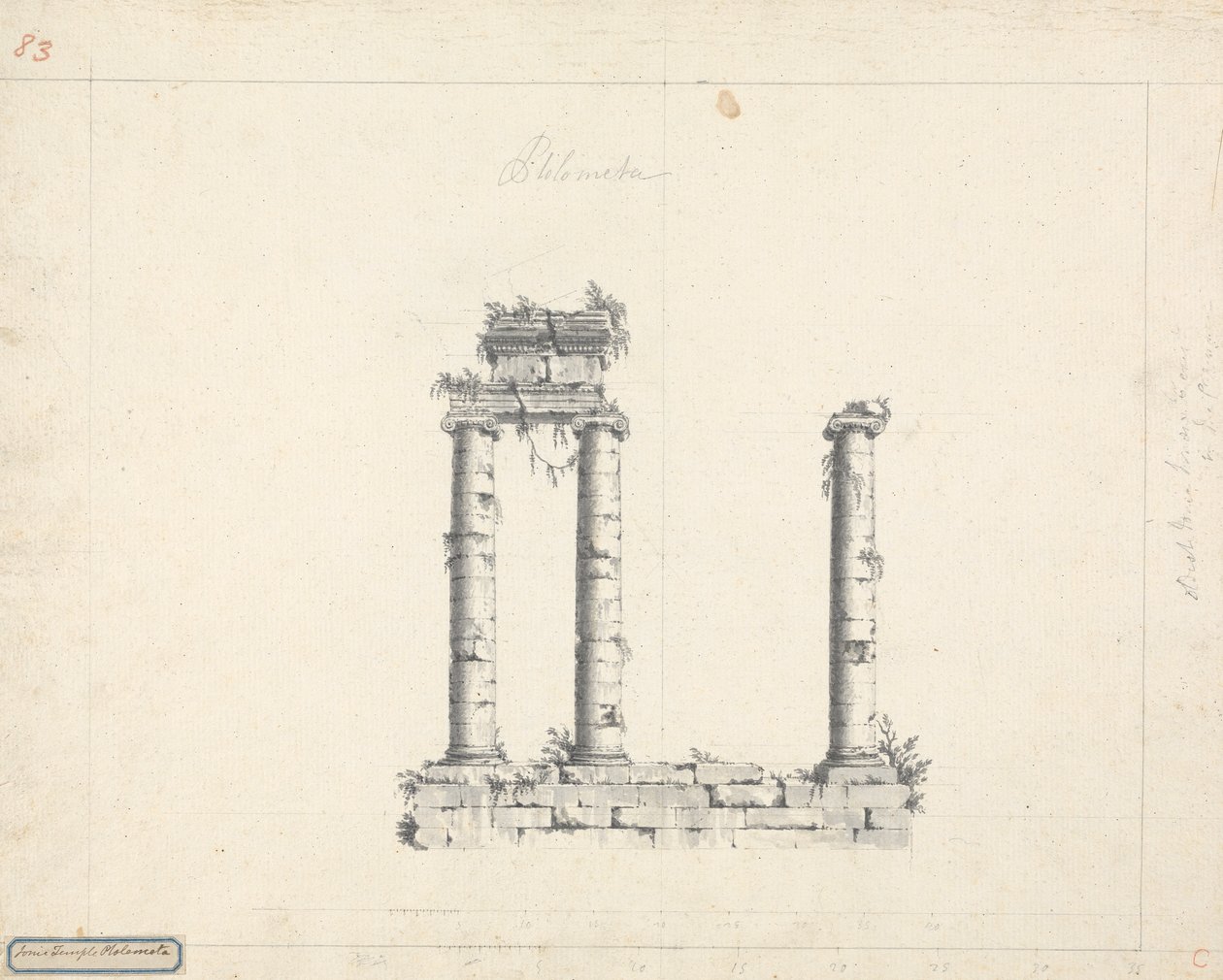 Tempio Ionico Ptolmeta da James Bruce