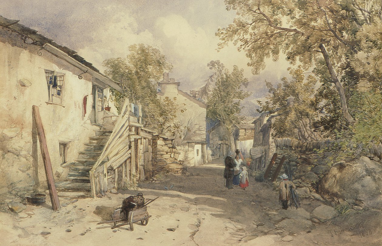 Villaggio di Bowness, Cumberland da James Burrell Smith