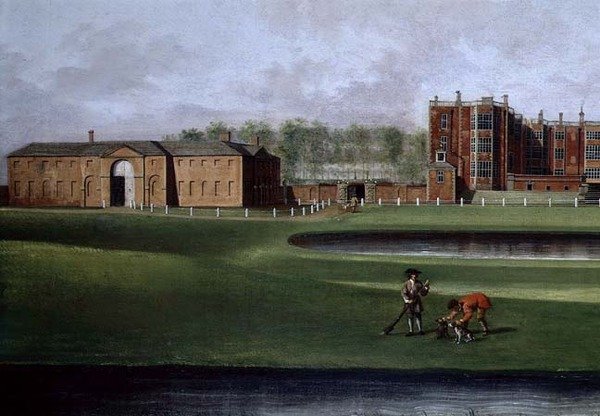 Veduta della Casa di Temple Newsam, (dettaglio) da James Chapman