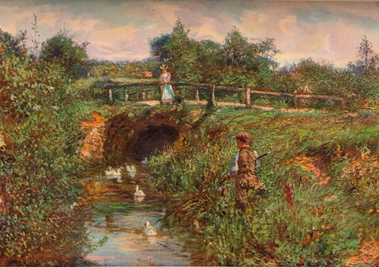 Disturbare i pesci, c1901 da James Charles