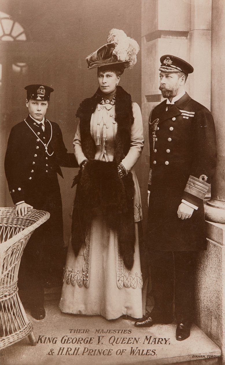 Re Giorgio V, la regina Maria e il principe di Galles da James Charles Dinham