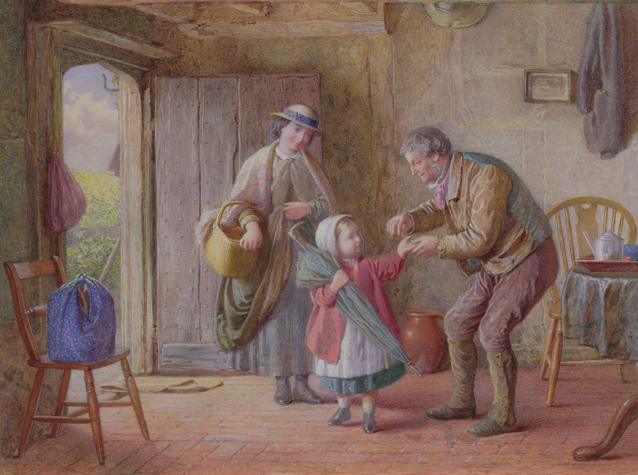 Un penny per te stesso, c.1870 da James Clarke Waite