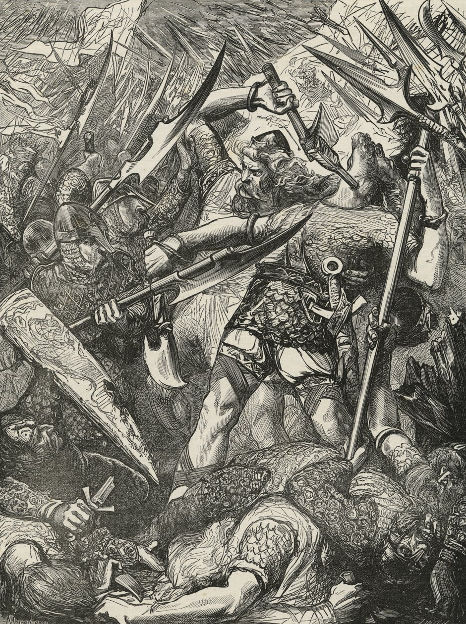 Morte di Harold nella Battaglia di Hastings da James Cooper