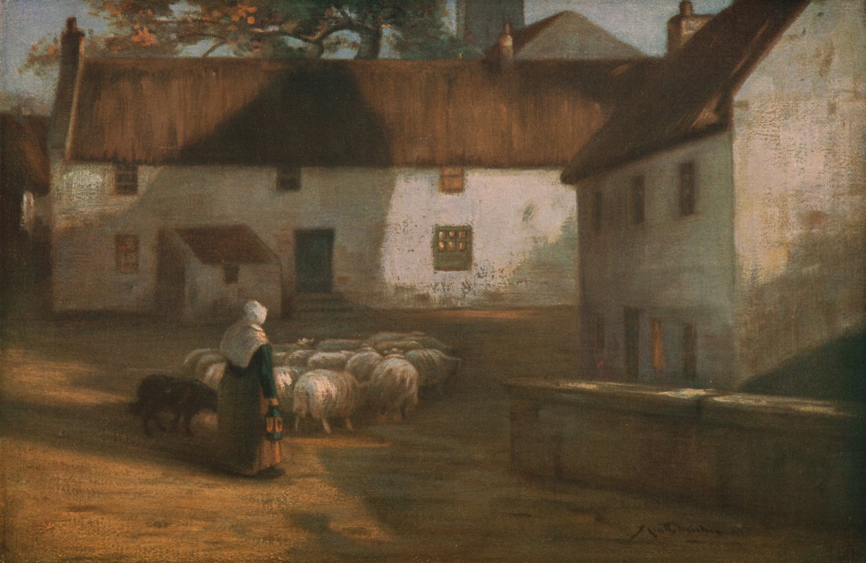 Al crepuscolo, fine XIX-inizio XX secolo, c1930 da James Coutts Michie