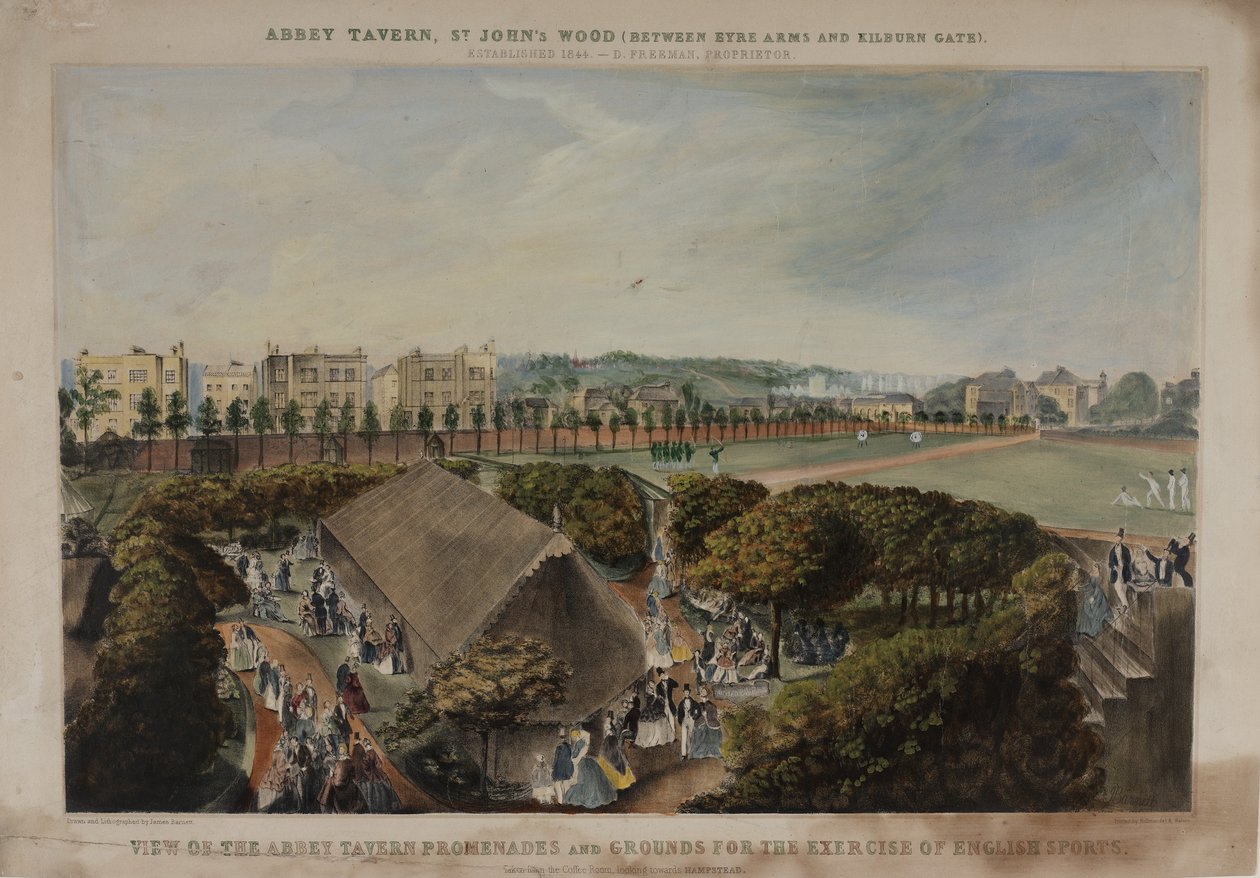 Veduta delle passeggiate e dei giardini dell