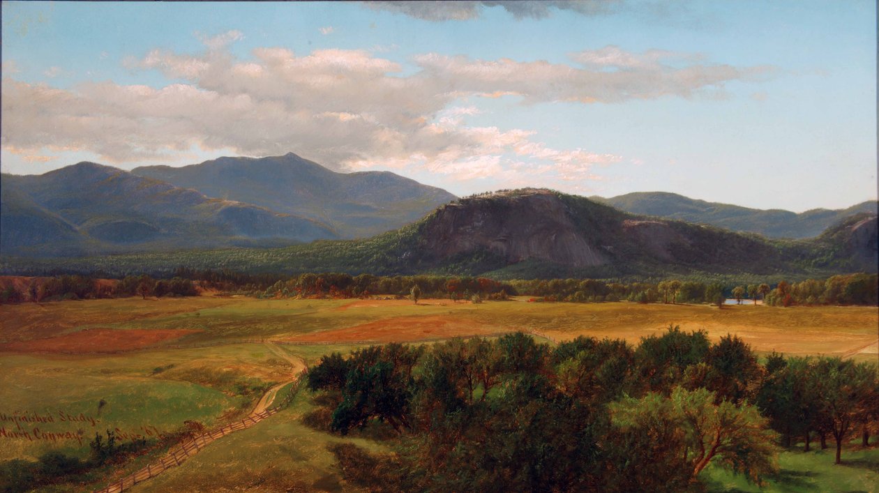 Moat Mountain e White Horse Ledge, Studio, North Conway, New Hampshire, 1867 da James David Smillie
