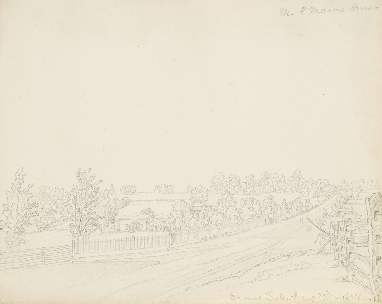 Casa del Sig. W. Mains, Lago Derwent da James David Smillie