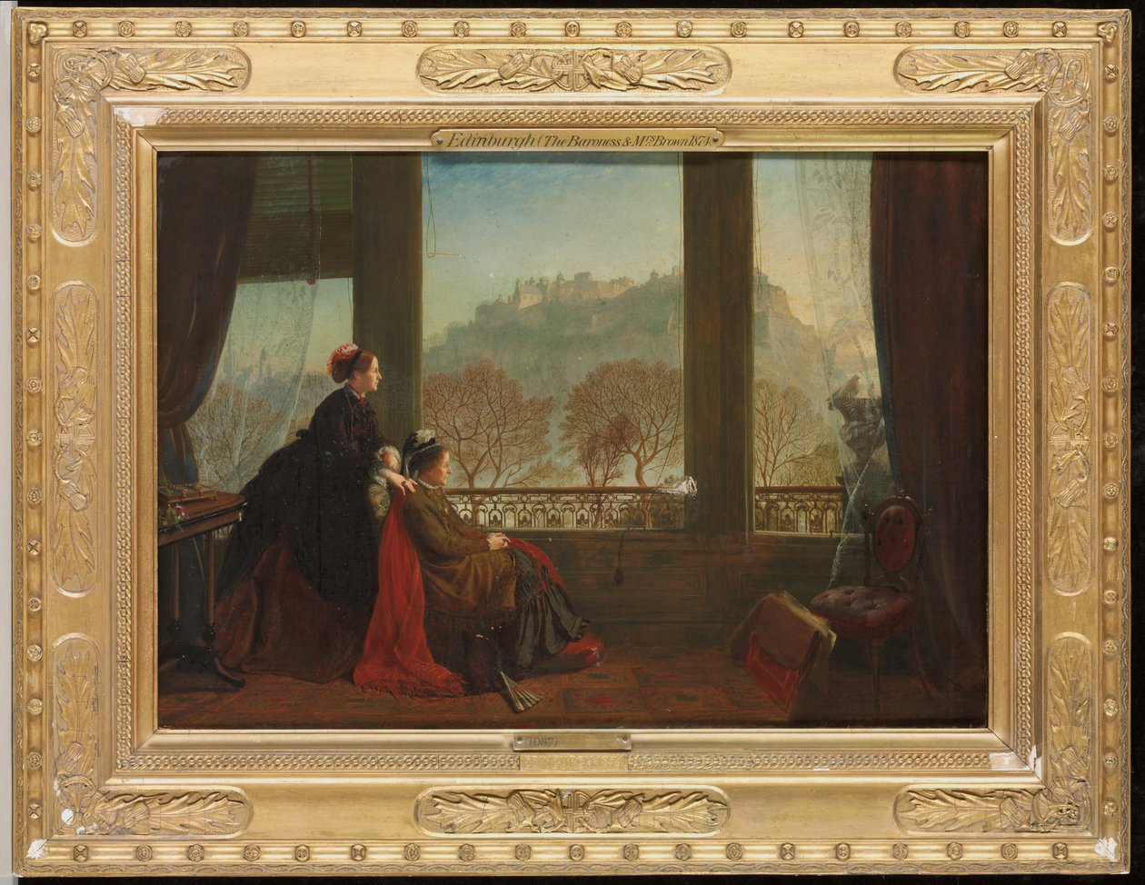 Ritratto della baronessa Burdett Coutts e della sua compagna Mrs. Brown, Edimburgo, 1874 da James Drummond