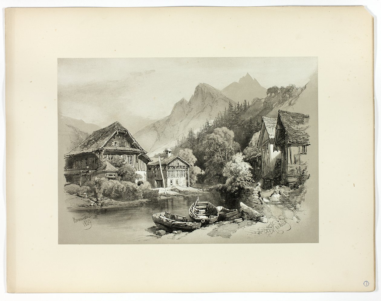 Brunnen, da Selezioni pittoresche da James Duffield Harding