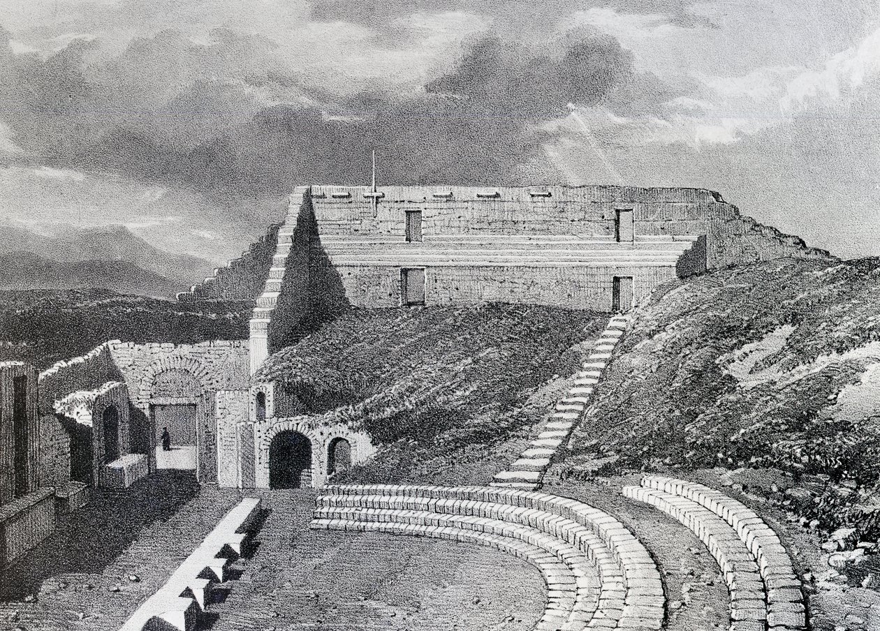Teatro Tragico, 1828 da James Duffield Harding