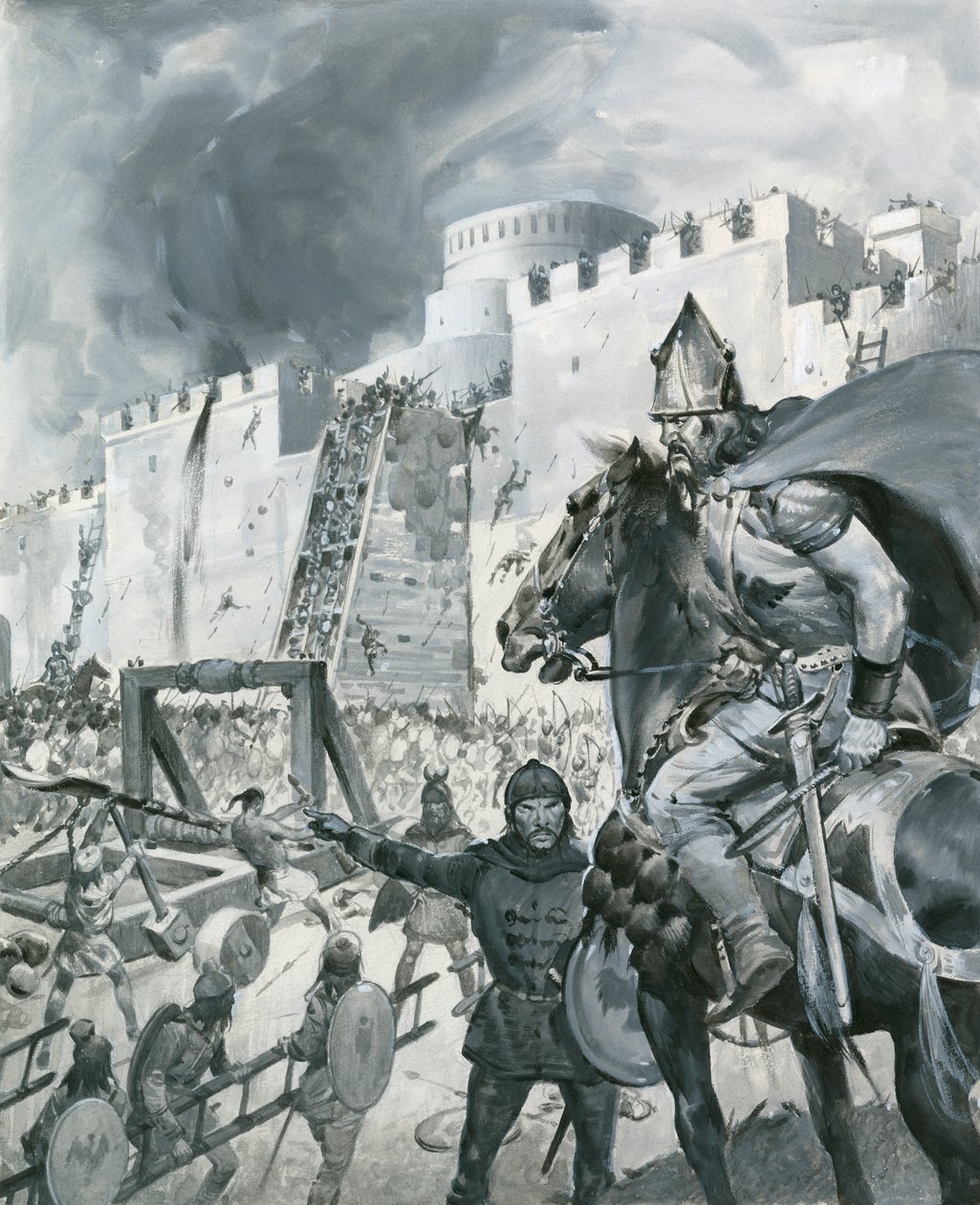 Un vasto esercito di Tartari circondò Kaffa, in Abissinia, nel 1346. da James Edwin McConnell