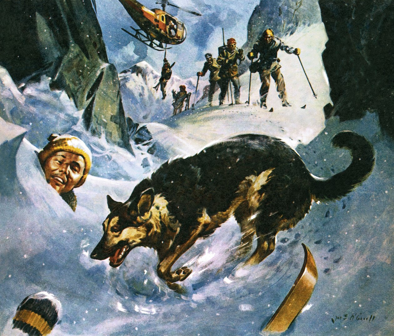 Soccorso nella neve da James Edwin McConnell