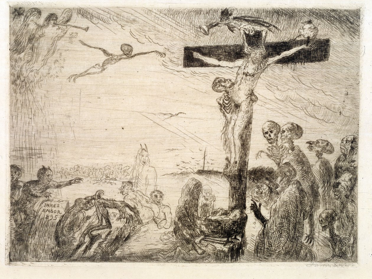 Cristo tormentato dai diavoli da James Ensor