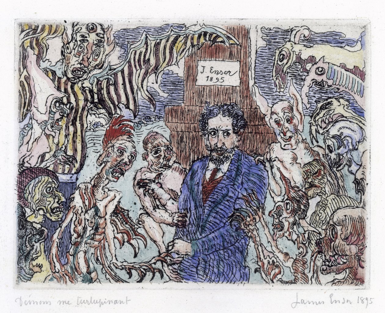 I demoni che mi tormentano (Démons me turlupinant) da James Ensor