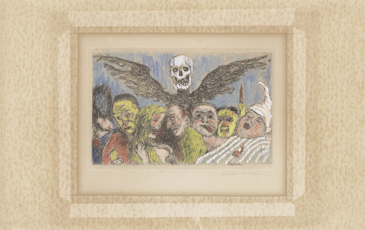 I peccati capitali dominati dalla morte da James Ensor