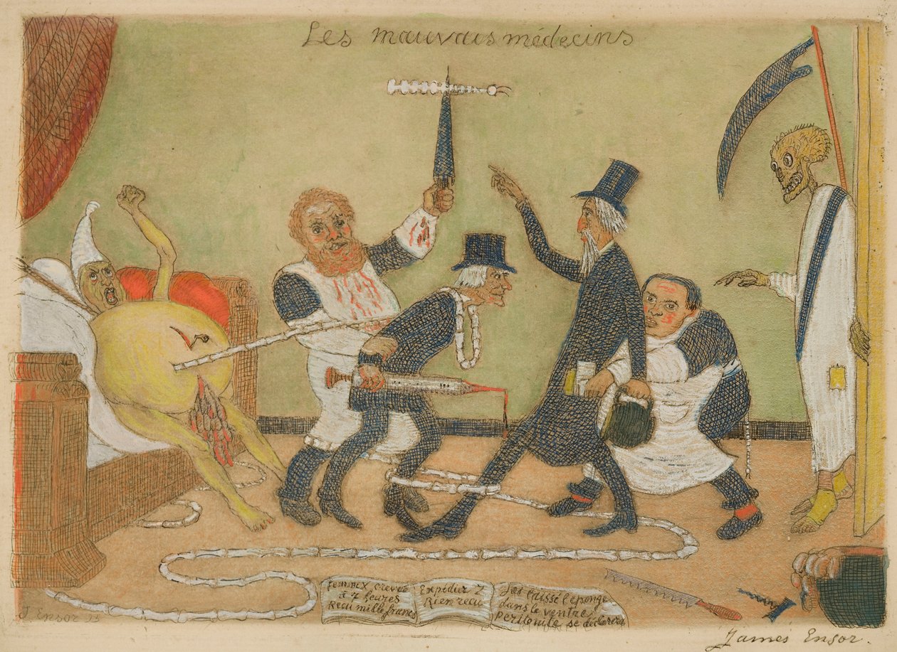I cattivi medici da James Ensor
