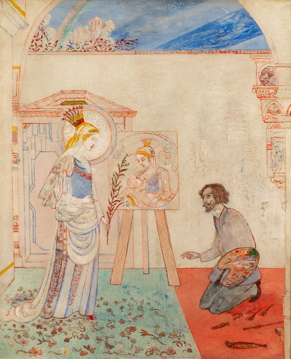 La Vergine consolatrice da James Ensor