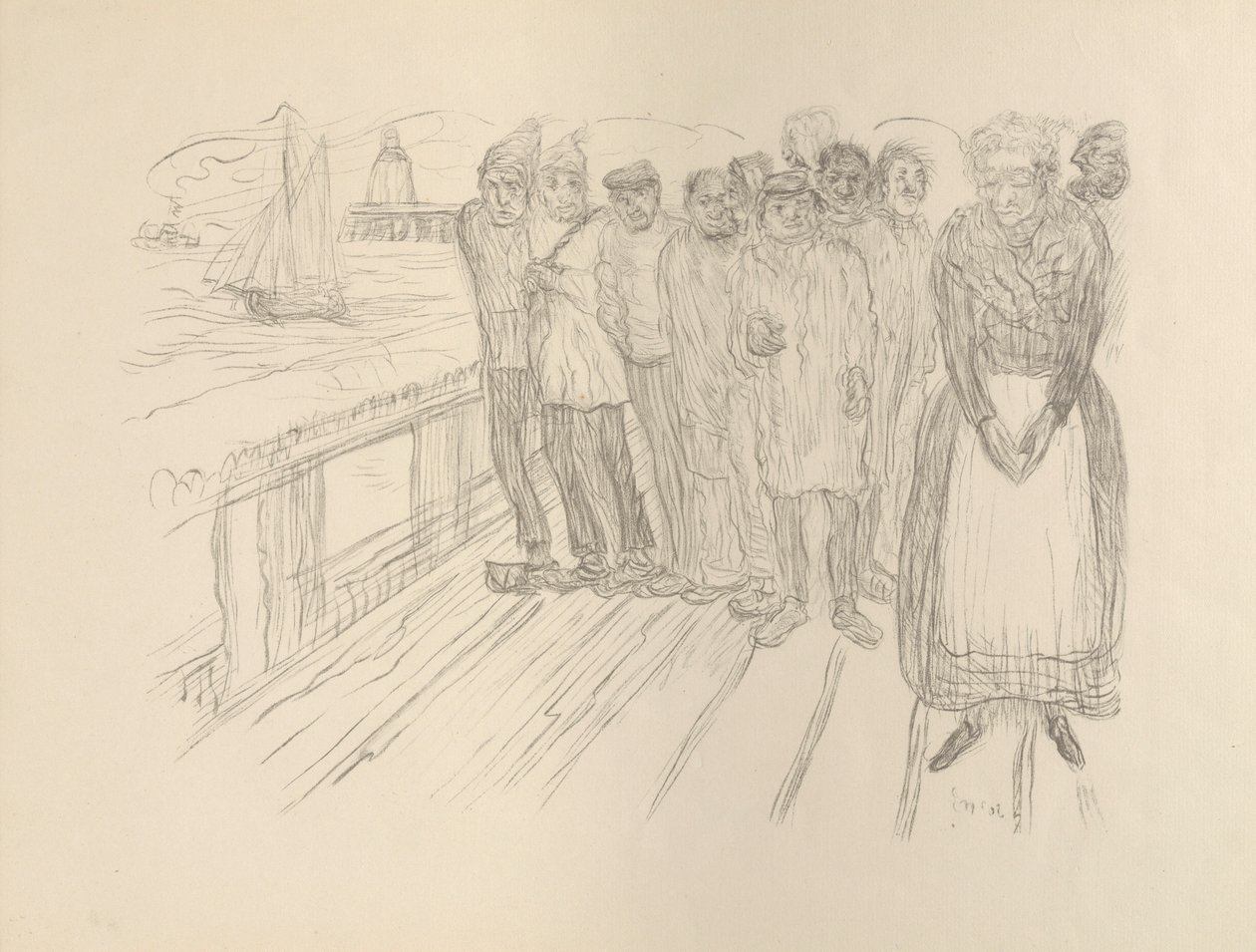 I pescatori (I miserabili) da James Ensor