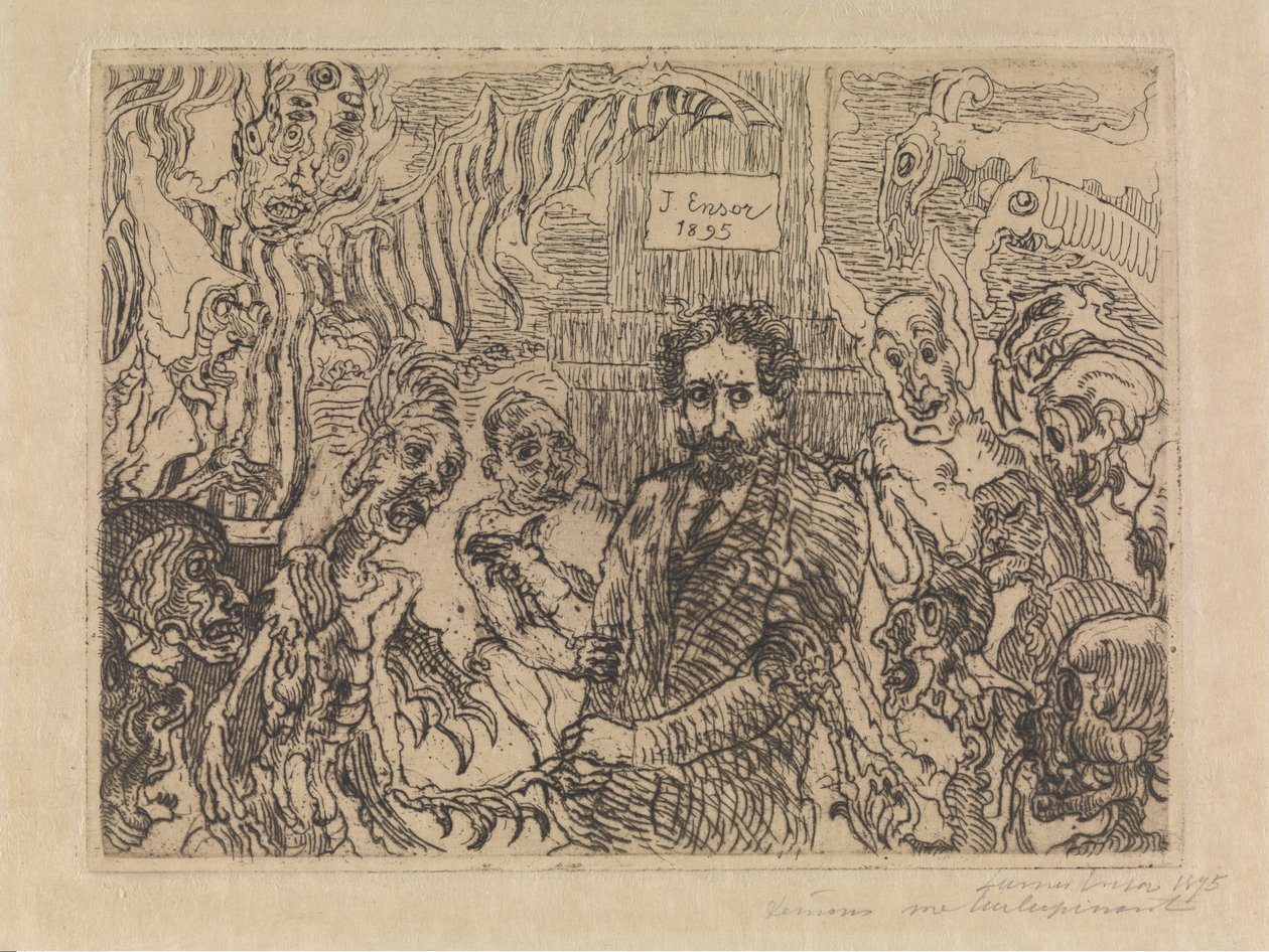 Demoni che mi prendono in giro da James Ensor