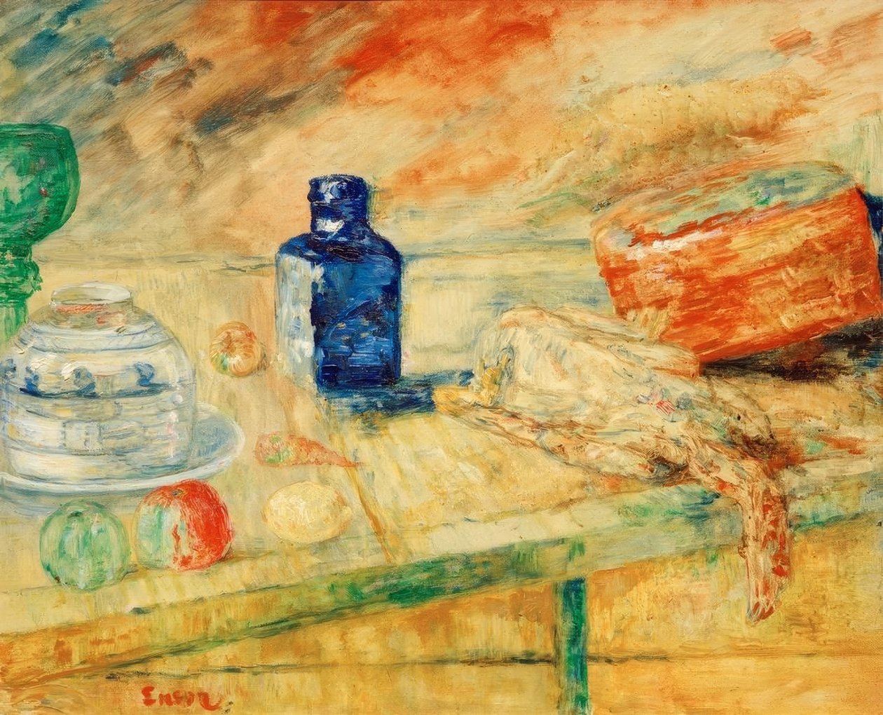 Il flacone blu da James Sidney Ensor