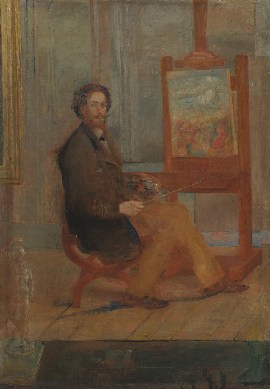 Ensor al cavalletto da James Ensor