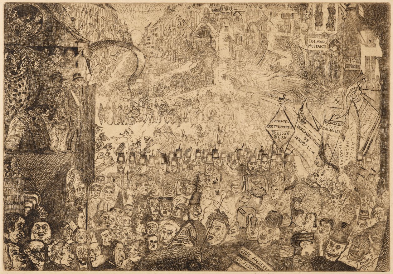 L’ingresso di Cristo a Bruxelles da James Ensor