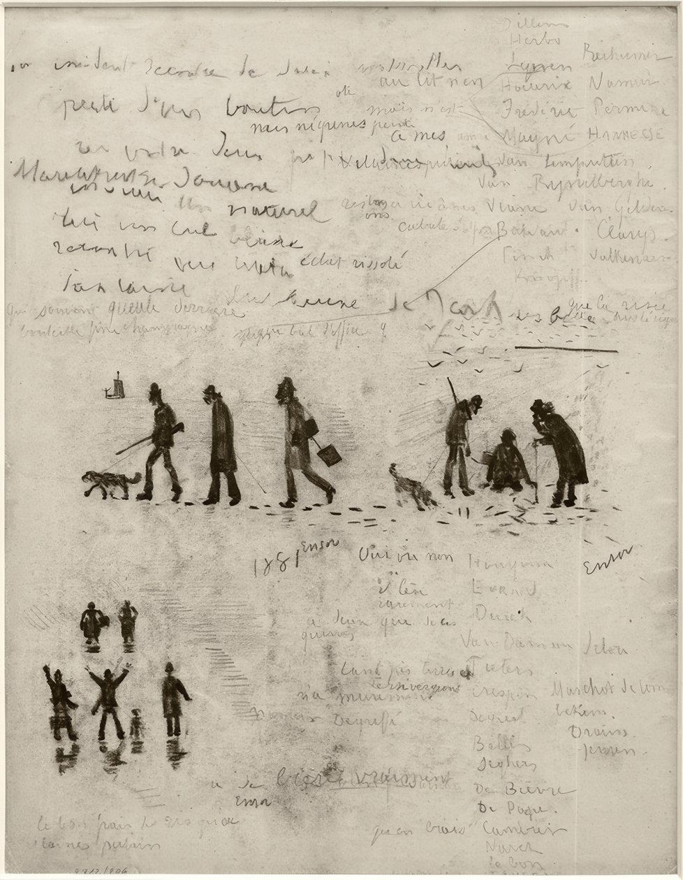 Storia senza parole (Cacciatore in inverno) da James Sidney Ensor