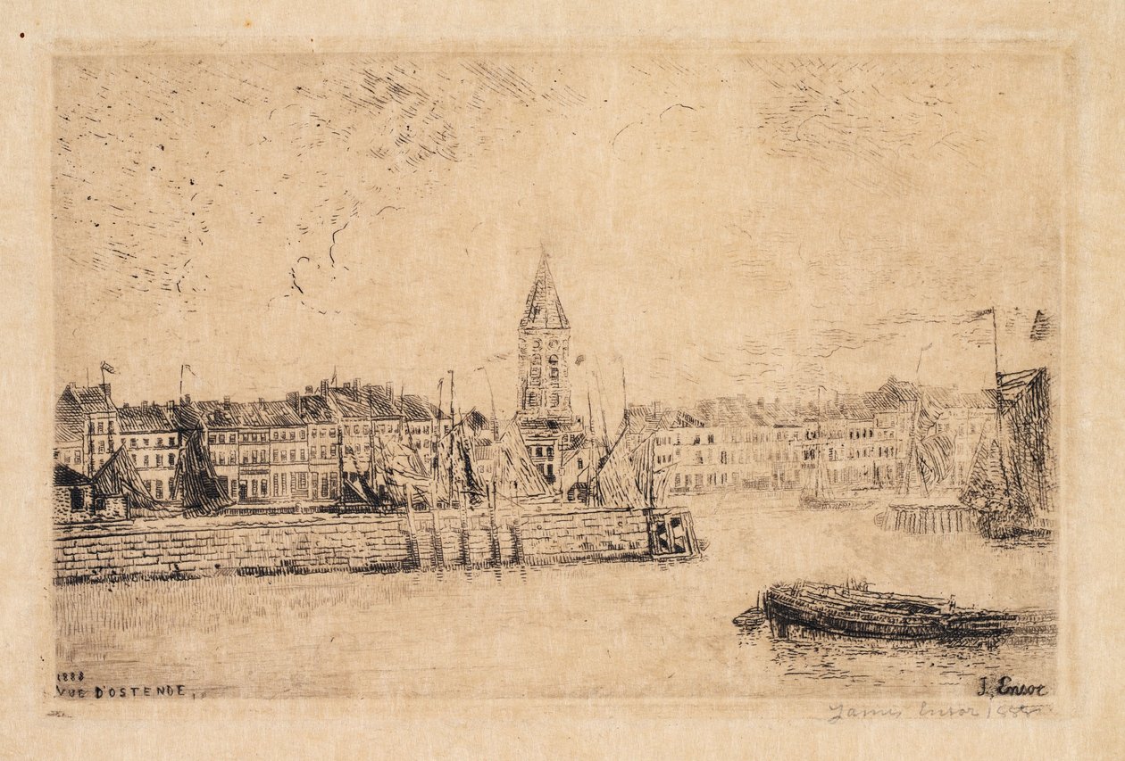 Vista di Ostenda verso est da James Ensor